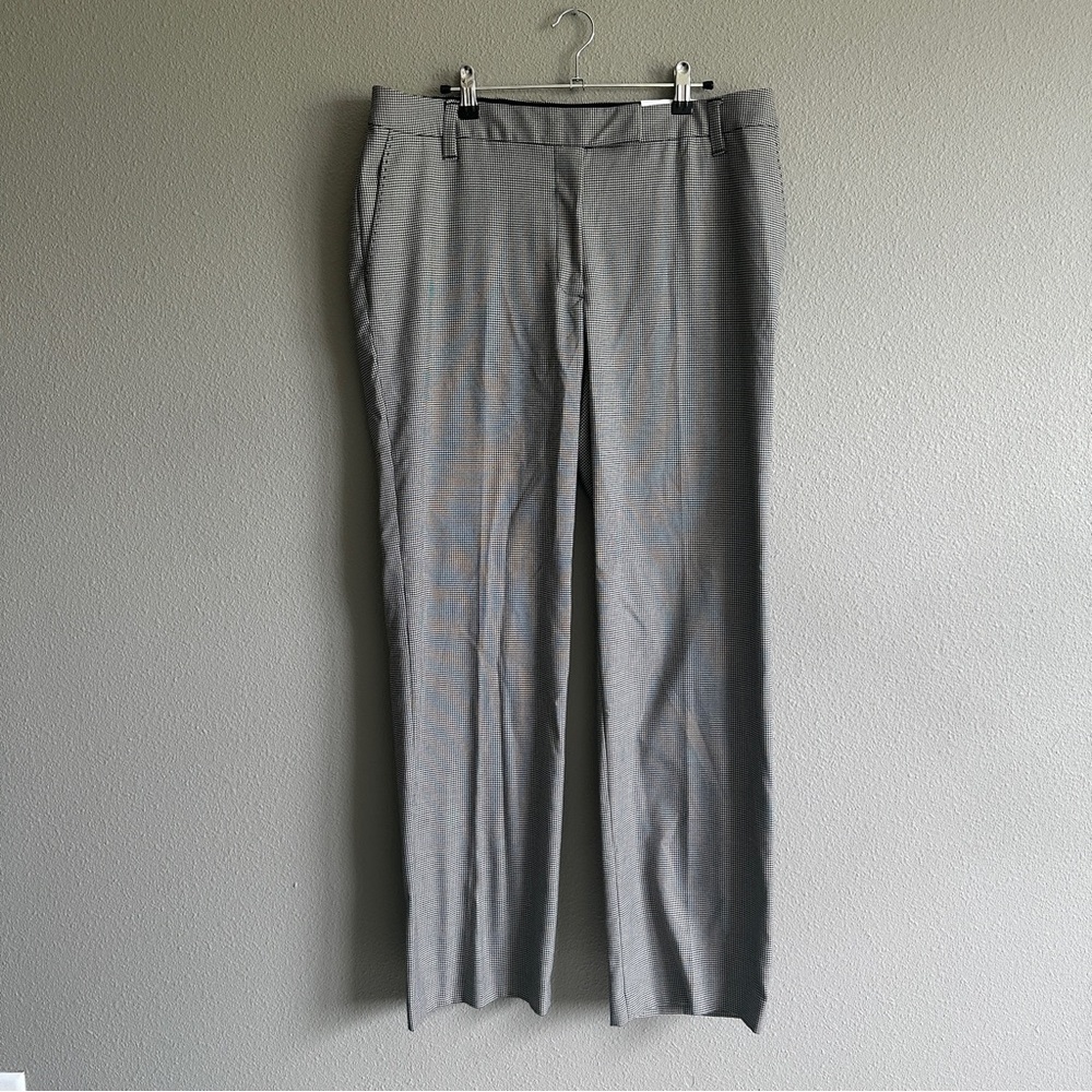 NWT Liz Claiborne White and Black Houndstooth Audra Dress Pants 14
